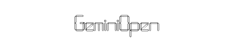 GeminiOpen font preview