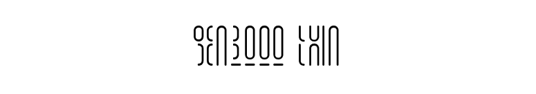 Gen3000 Thin font preview