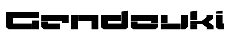 Gendouki font preview