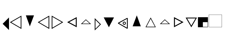 GeneralSymbolsP04 font preview