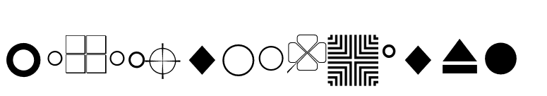 GeneralSymbolsP05 font preview