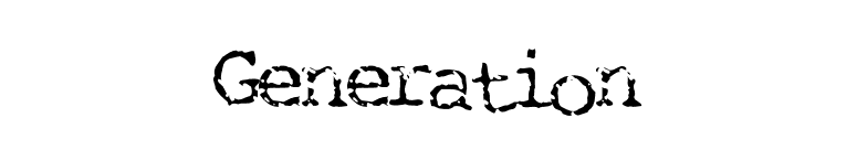 Generation font preview