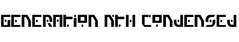 Generation Nth Condensed font preview