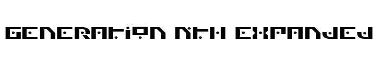 Generation Nth Expanded font preview