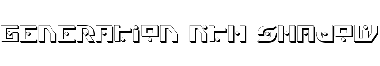 Generation Nth Shadow font preview