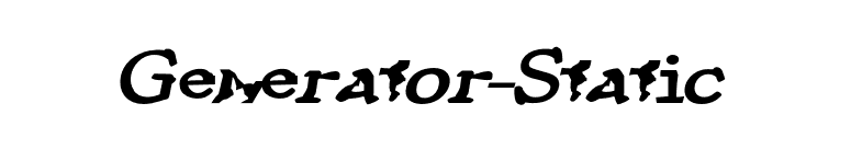 Generator-Static font preview