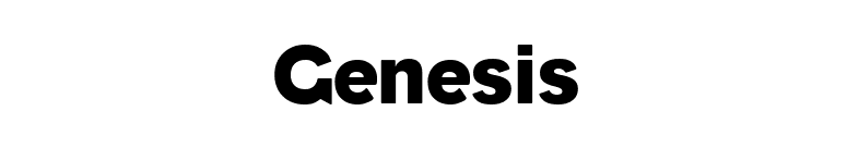 Genesis font preview
