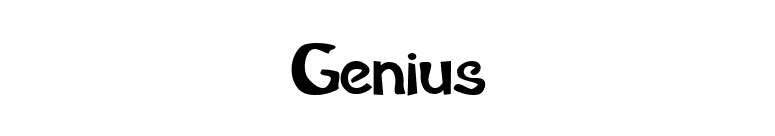 Genius font preview