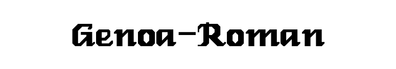 Genoa-Roman font preview