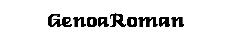 GenoaRoman font preview