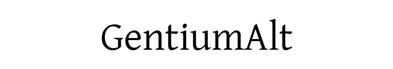 GentiumAlt font preview