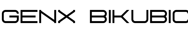 Genx BiKubic font preview