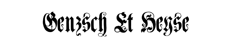 Genzsch Et Heyse font preview