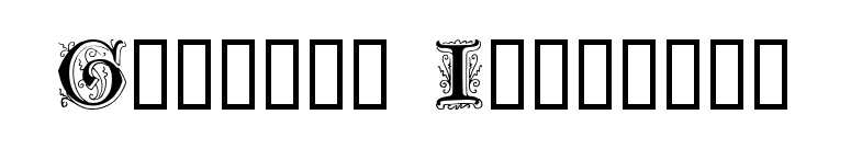 Genzsch Initials font preview