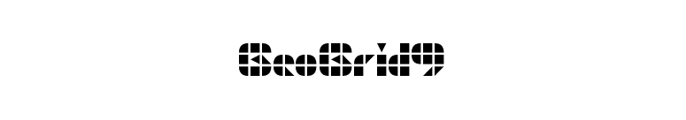GeoGrid9 font preview