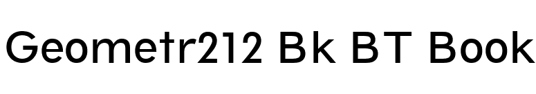 Geometr212 Bk BT Book font preview