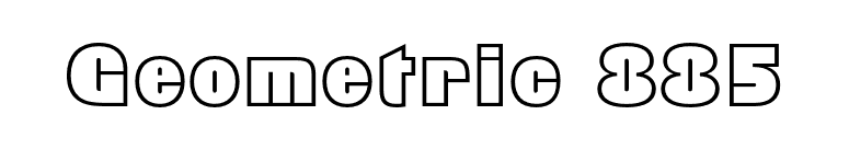 Geometric 885 font preview