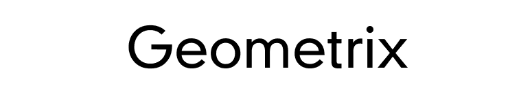 Geometrix font preview