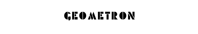 Geometron font preview