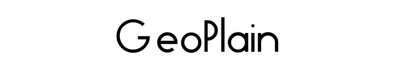 GeoPlain font preview