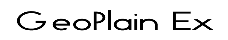 GeoPlain Ex font preview
