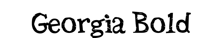 Georgia Bold font preview