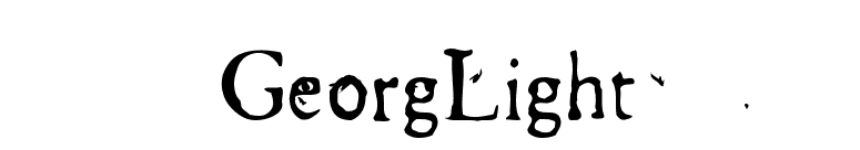GeorgLight font preview