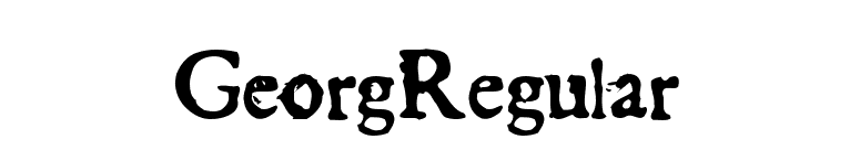GeorgRegular font preview