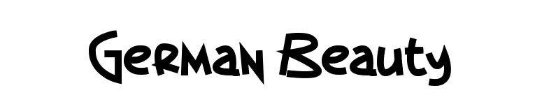 German Beauty font preview