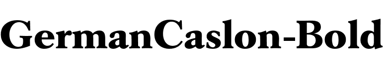 GermanCaslon-Bold font preview