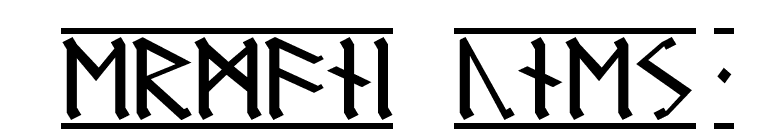 Germanic Runes 1 font preview