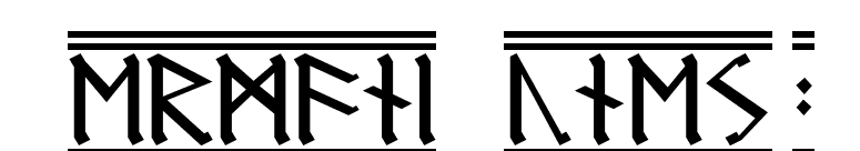 Germanic Runes 2 font preview