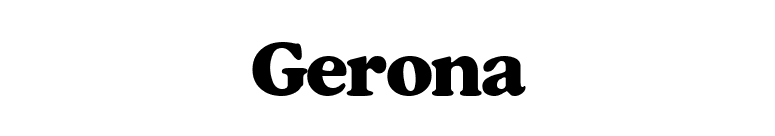 Gerona font preview