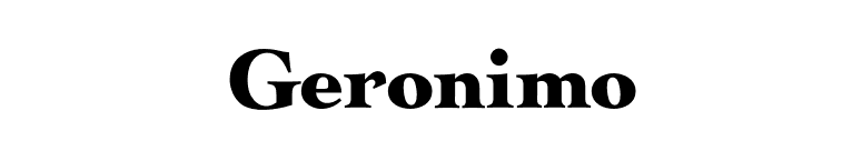 Geronimo font preview
