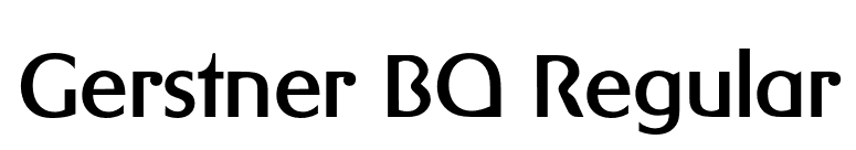 Gerstner BQ Regular font preview