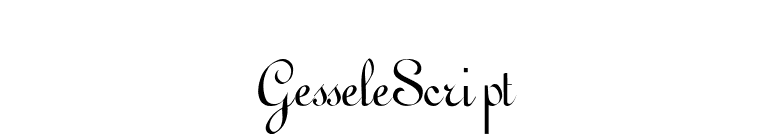 GesseleScript font preview