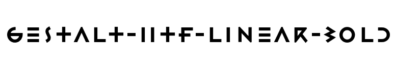 Gestalt-HTF-Linear-Bold font preview