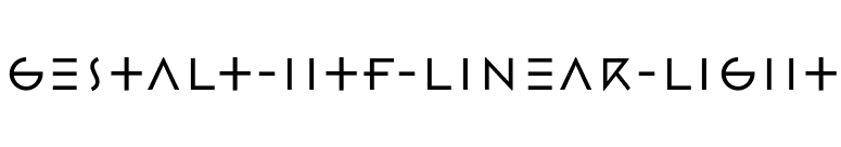 Gestalt-HTF-Linear-Light font preview