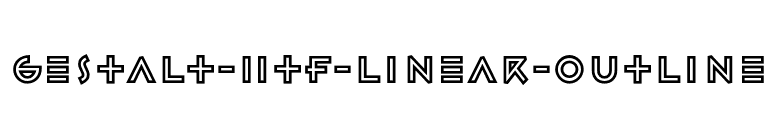 Gestalt-HTF-Linear-Outline font preview