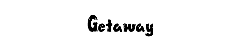 Getaway font preview