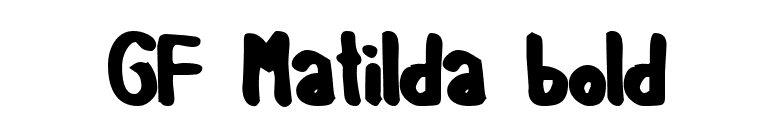 GF Matilda bold font preview
