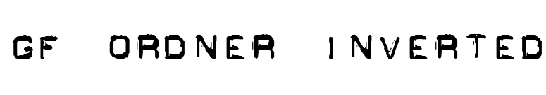 GF Ordner Inverted font preview