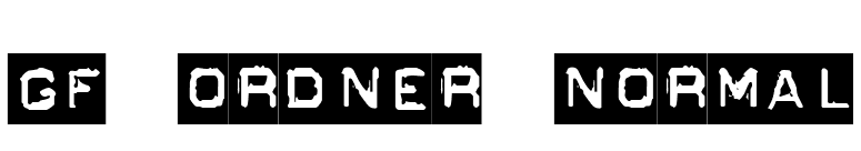 GF Ordner Normal font preview