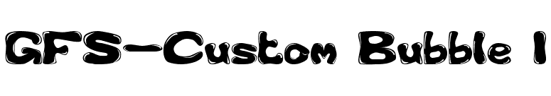 GFS-Custom Bubble 1 font preview