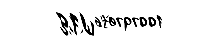 GFWaterproof font preview