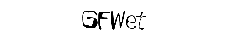 GFWet font preview