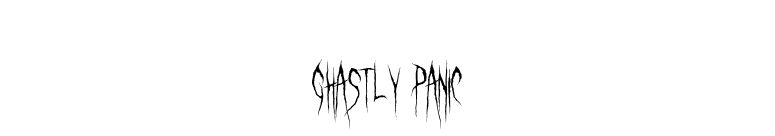 Ghastly Panic font preview