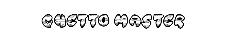 Ghetto Master font preview