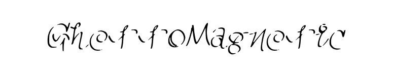 GhettoMagnetic font preview
