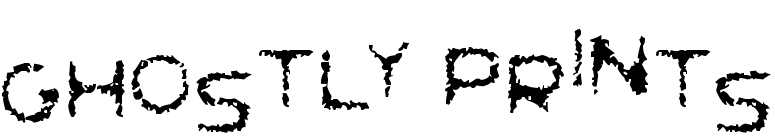 Ghostly Prints
 font preview